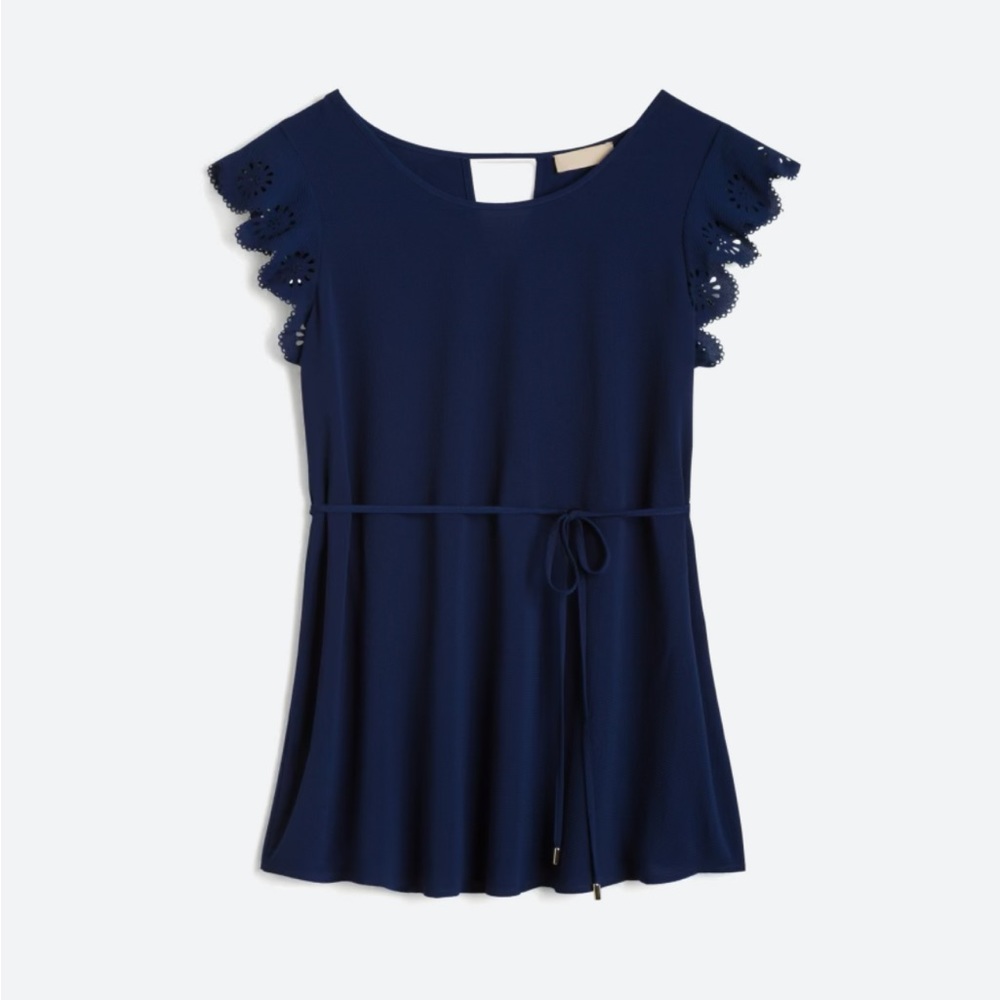 MATERNITY TIE FRONT BLOUSE